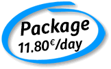 Package 11.80€ / day
